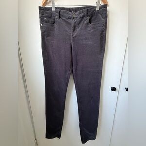 Kut from the Kloth Charcoal Corduroy Pants Size 12 Stretch Cozy PNW